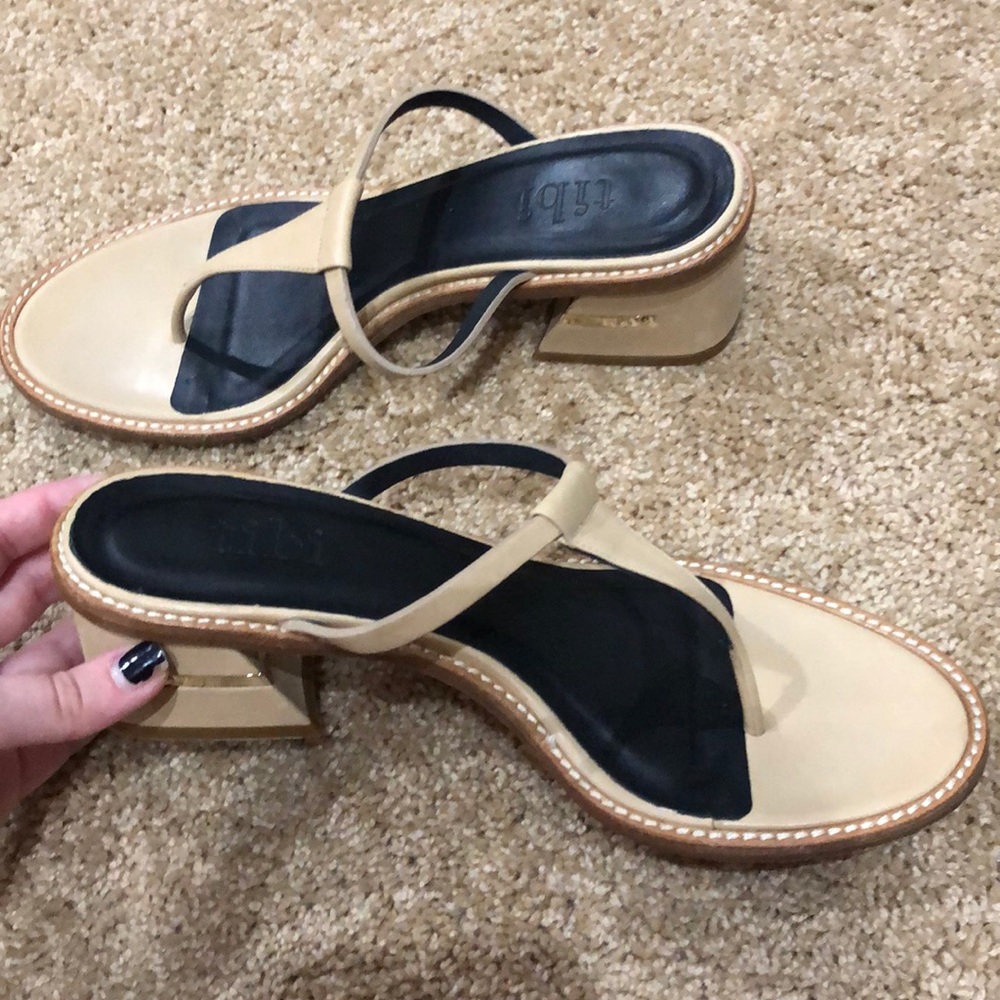 Tibi heeled flip flops